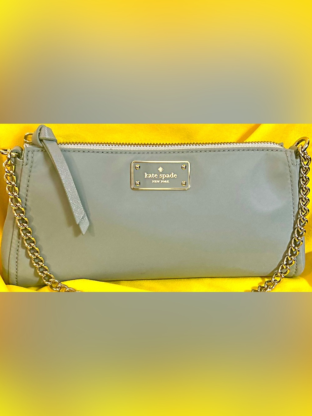 ♠️Kate Spade Cloud Cover Blue “Wilson Road Jane” Nylon Purse - Picture 3 of 13